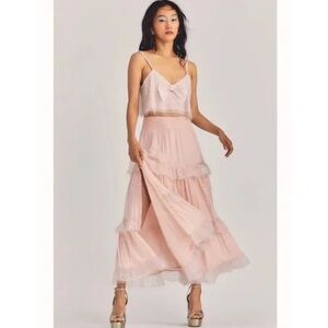 LoveShackFancy mirella midi skirt